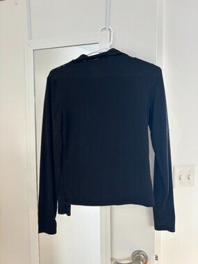 Banana Republic Wooly Jersey Turtleneck Black XS